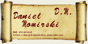 Daniel Momirski vizit kartica
